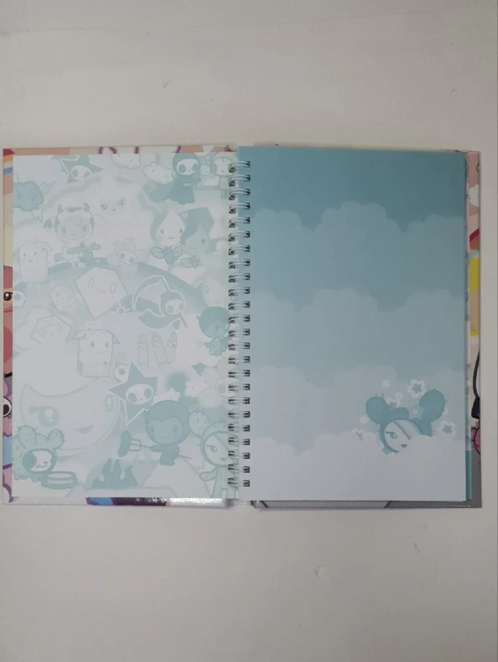 tokidoki Hardcover Spiral Notebook with Silver Qee Figurine New